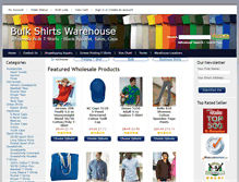 Tablet Screenshot of bulkshirtswarehouse.com